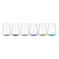 Poppy Handblown Crystal Highball Glasses — Six Tints, Set of 6