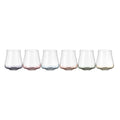 Poppy Handblown Crystal Old Fashioned Tumblers — Six Tints, Set of 6