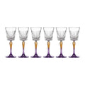 Vesper Handblown Crystal Wine Glasses — Gradient Stem, Set of 6