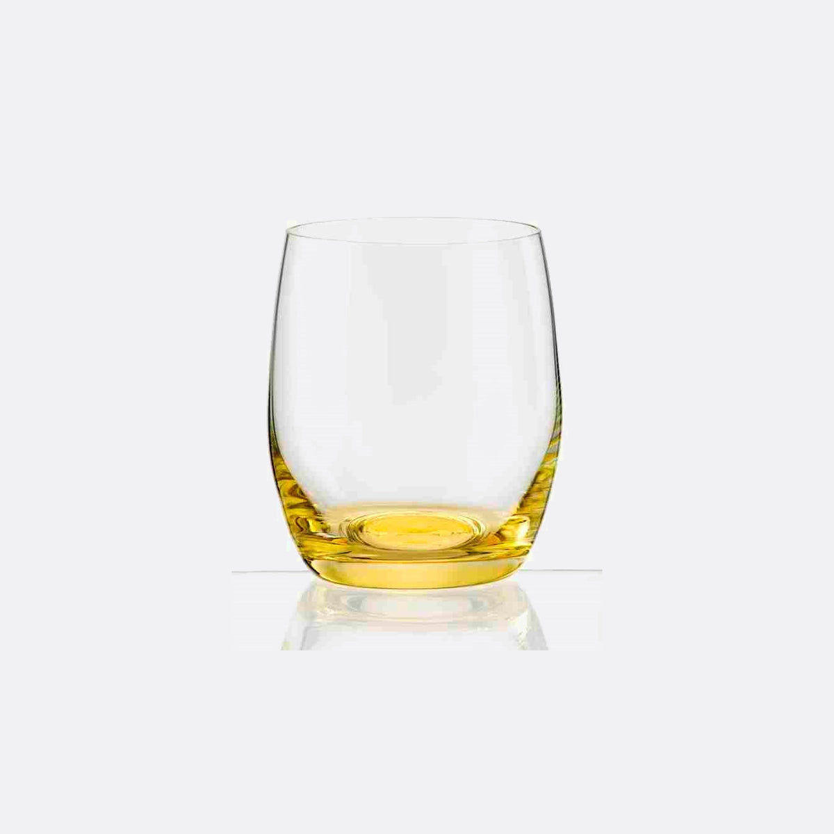 Iris Handblown Crystal Stemless Wine Glasses — Six Tints, Set of 6