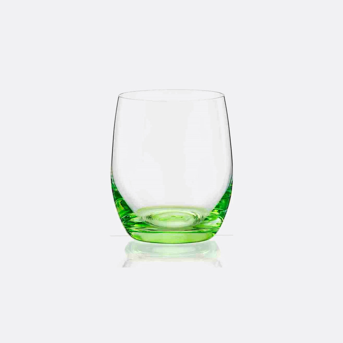 Iris Handblown Crystal Stemless Wine Glasses — Six Tints, Set of 6