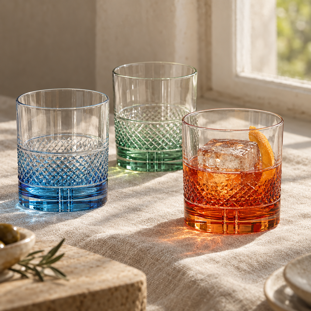 Facet tumblers: window light