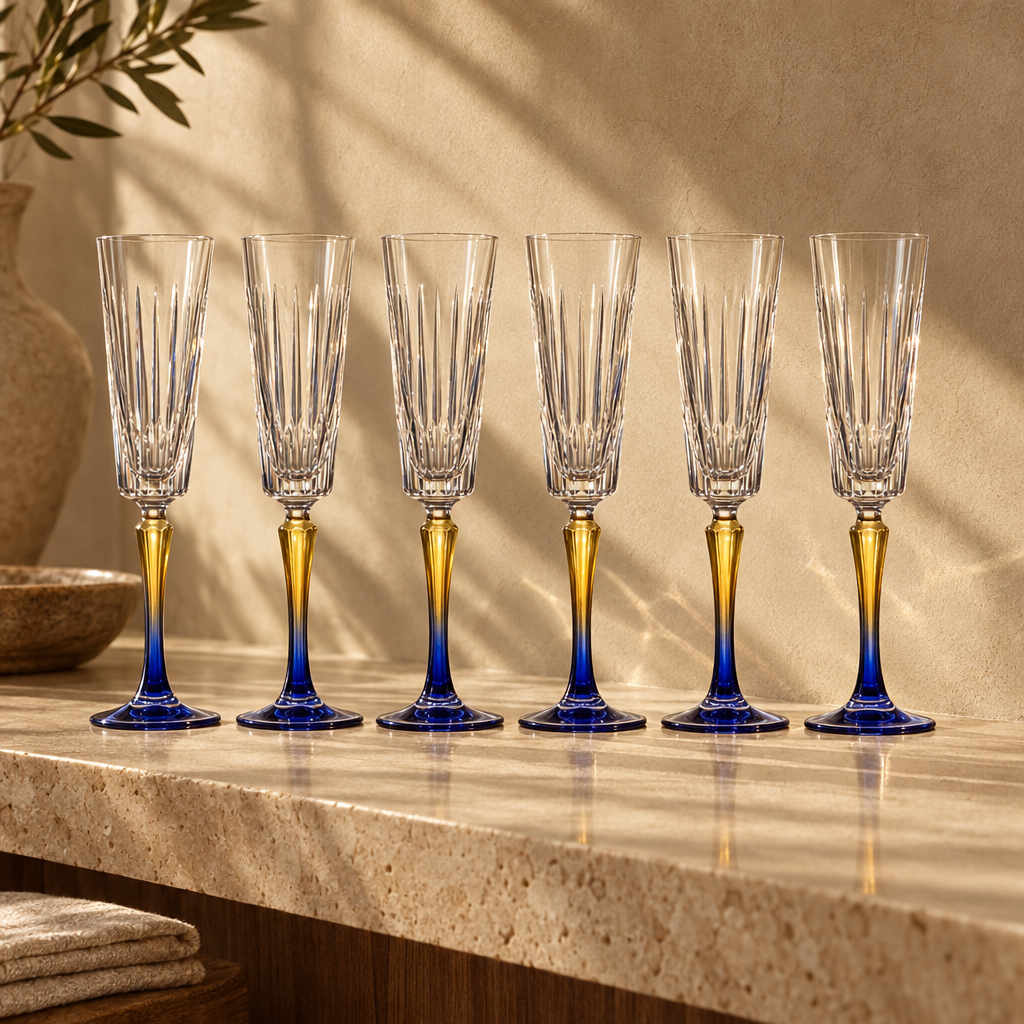 Vesper champagne flutes: the set