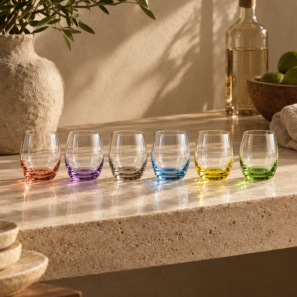 Iris shot glasses: the set