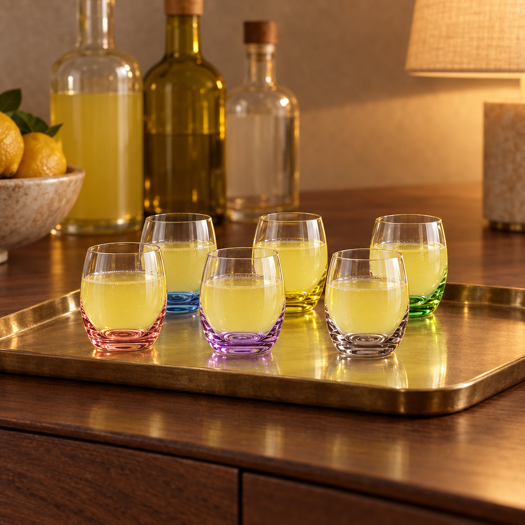 Iris shot glasses: home bar