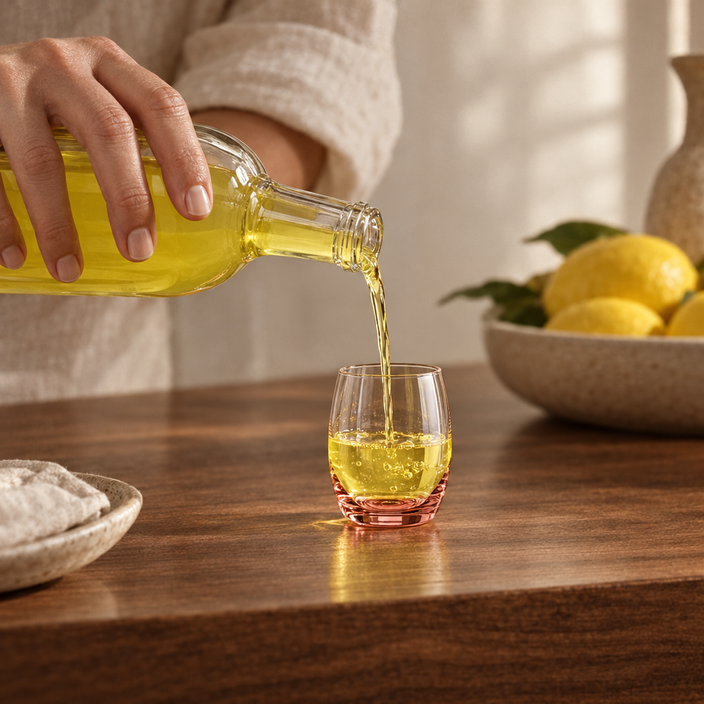 Iris shot glasses: the pour