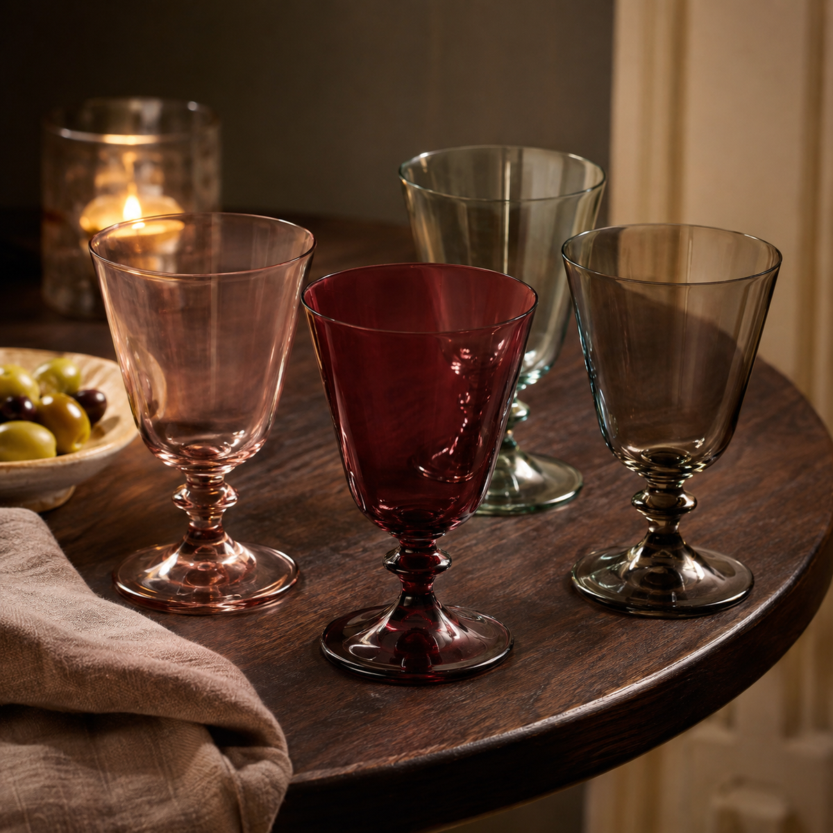 Pontil Quartet — Wine Glasses, Set of 4